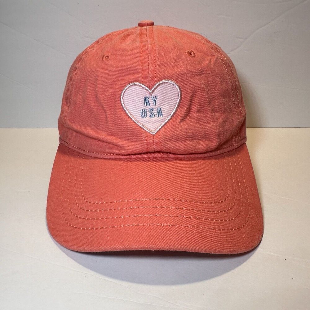 Home Free Ky Kentucky USA Pink‎ Heart Hat Cap Strapback Adjustable One Size